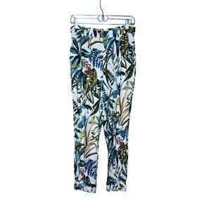 Chaser Lightweight‎ Ankle Pant Womens Size S Botanical Print Pockets NEW